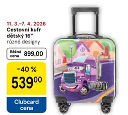 Tesco Cestovní kufr dětský 16" nabídka