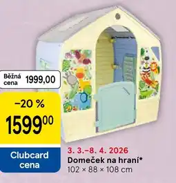 Tesco Domeček na hraní nabídka