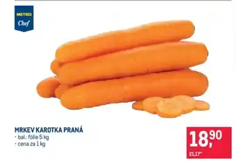 Makro Mrkev karotka praná nabídka