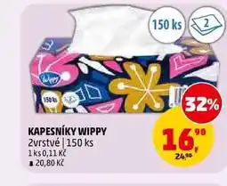Penny Market KAPESNÍKY WIPPY, 150 ks nabídka