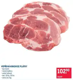 Makro Vepřová krkovice plátky nabídka