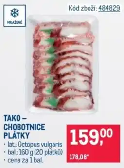 Makro Tako- chobotnice plátky nabídka
