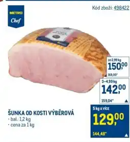 Makro Šunka od kosti výběrová nabídka