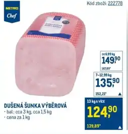 Makro Dušená šunka výběrová nabídka