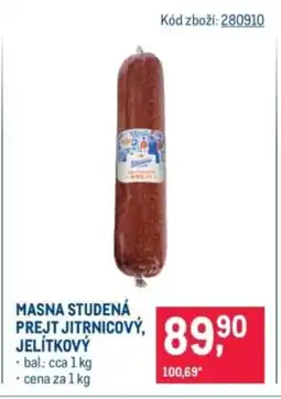 Makro Masna studená prejt jitrnicový, jelítkový nabídka