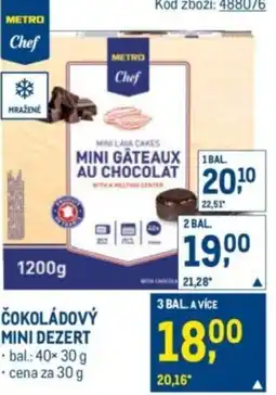 Makro Čokoládový mini dezert nabídka