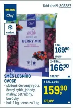 Makro Směs lesního ovoce nabídka