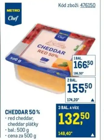 Makro Cheddar 50% nabídka