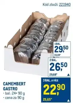 Makro Camembert gastro nabídka
