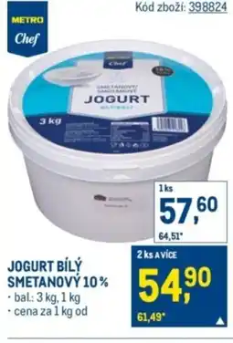 Makro Jogurt bílý smetanový 10% nabídka
