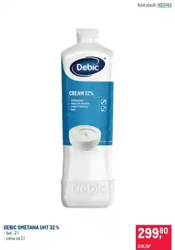 Makro Debic smetana UHT 32% nabídka
