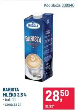 Makro Meggle Barista mléko 3,5% nabídka