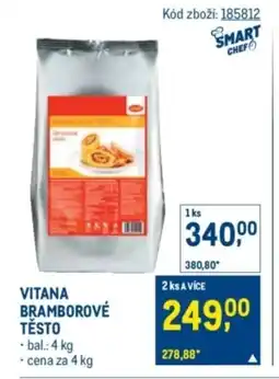 Makro Vitana bramborové těsto nabídka