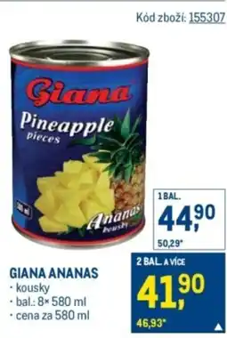 Makro Giana ananas nabídka