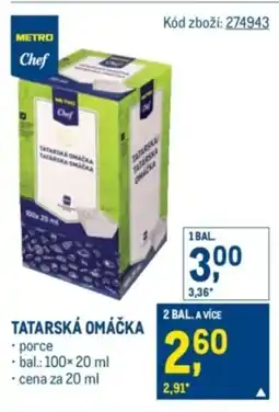Makro Tatarská omáčka nabídka