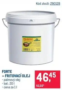 Makro Forte - fritovací olej nabídka