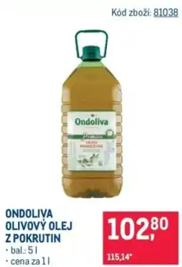 Makro Ondoliva olivový olej z pokrutin nabídka