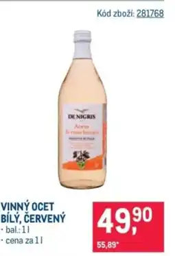 Makro Vinný ocet bílý, červený nabídka