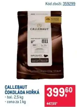 Makro Callebaut čokoláda hořká nabídka