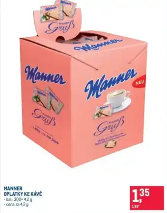 Makro Manner oplatky ke kávě nabídka