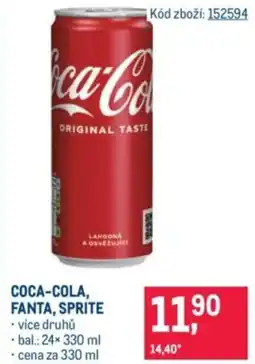 Makro Coca-cola, fanta, sprite nabídka