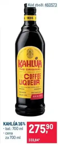 Makro Kahlúa 16% nabídka