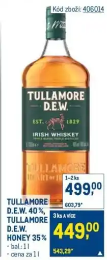 Makro Tullamore d.e.w. 40%, tullamore d.e.w honey 35% nabídka