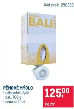 Makro Pěnové mýdlo nabídka