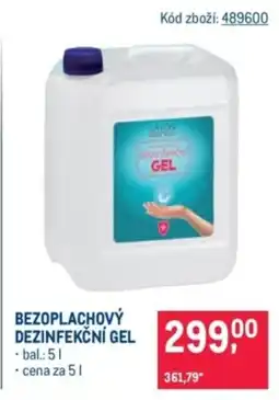Makro Bezoplachový dezinfekční gel nabídka
