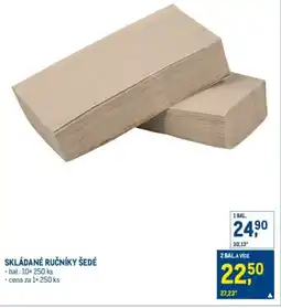 Makro Skládané ručníky šedé nabídka