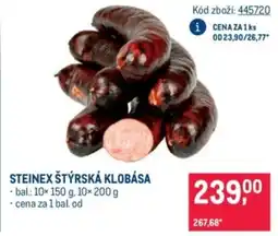 Makro Steinex štýrská klobása nabídka