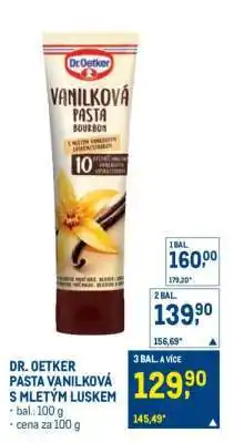 Makro Dr. Oetker pasta vanilková s mletým luskem nabídka