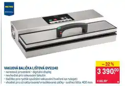 Makro VAKUOVÁ BALIČKA LIŠTOVÁ GVS1140 nabídka