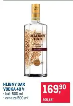 Makro HLIBNY DAR Vodka 40% nabídka