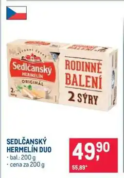 Makro Sedlčanský hermelín duo nabídka
