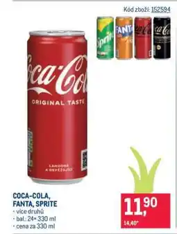 Makro Coca-Cola, Fanta, Sprite nabídka