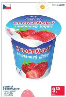 Makro Choceňský smetanový jogurt nabídka