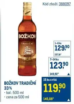 Makro BOŽKOV TRADIČNÍ 33 % nabídka