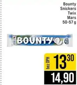 Jip Bounty, Snickers, Twix, Mars nabídka