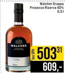 Jip Walcher Grappa Prosecco Riserva 40% 0,5 l nabídka