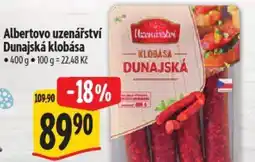 Albert Albertovo uzenářství Dunajská klobása nabídka