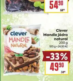 Billa Clever Mandle jádra natural nabídka