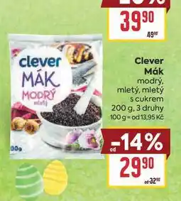 Billa Clever Mák modrý, mletý, mletý s cukrem nabídka