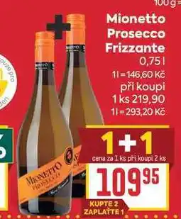 Billa Mionetto Prosecco Frizzante nabídka