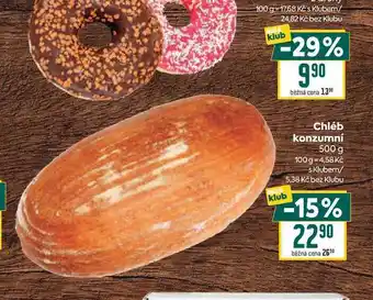 Billa Chléb konzumní nabídka