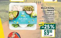 Billa BILLA Ready Saláty od nabídka
