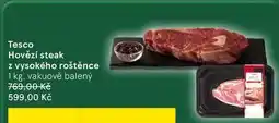 Tesco Tesco Hovězí steak z vysokého roštěnce, 1 kg, vakuově balený nabídka