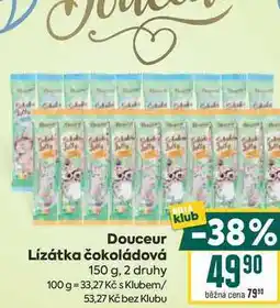Billa Douceur Lízátka čokoládová nabídka