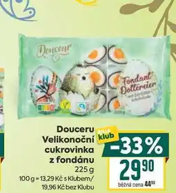 Billa Douceru Velikonoční cukrovinka z fondánu nabídka
