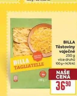 Billa BILLA Těstoviny vaječné nabídka